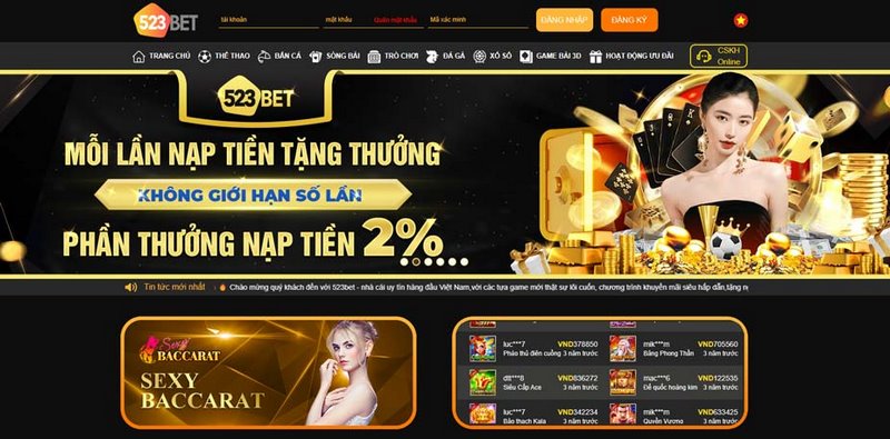 Casino 523bet hoạt động hợp pháp và uy tín