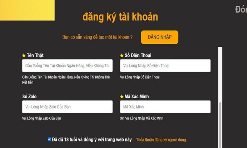 Hướng dẫn các bước đăng ký 523bet chi tiết