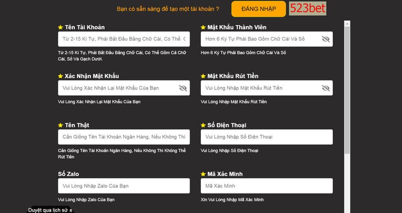 Cách đăng ký đại lý 523bet